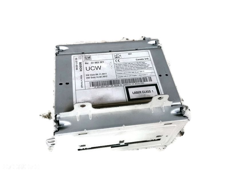 OPEL ZAFIRA C RADIO RADIOODTWARZACZ 22883321 - 1