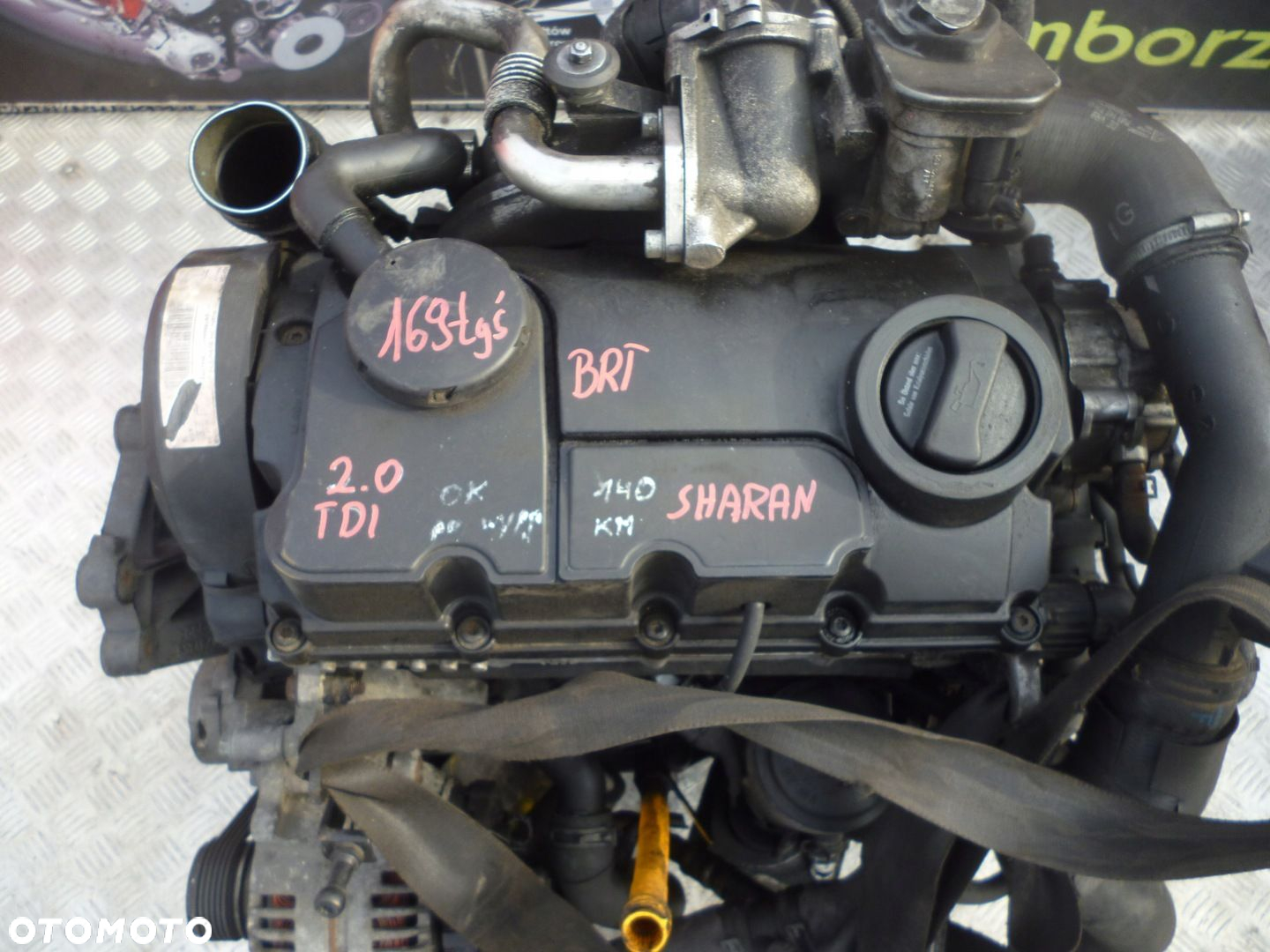 SILNIK VW SHARAN 2.0 TDI BRT 169 TYS  UKŁ WTRYSKOWY - 2