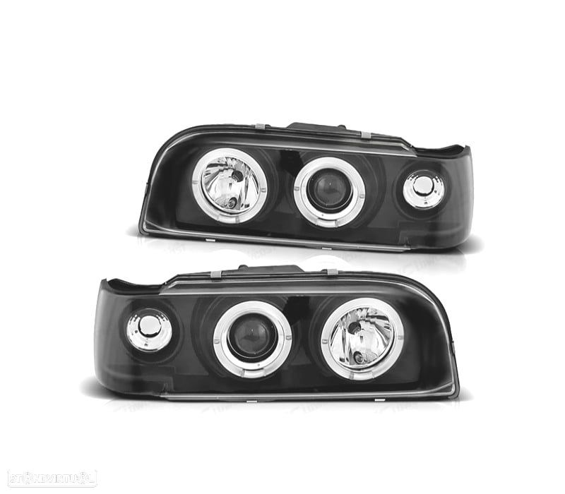 FAROIS FRONTAIS PARA VOLVO 840/850 92-96 FUNDO PRETO - 1