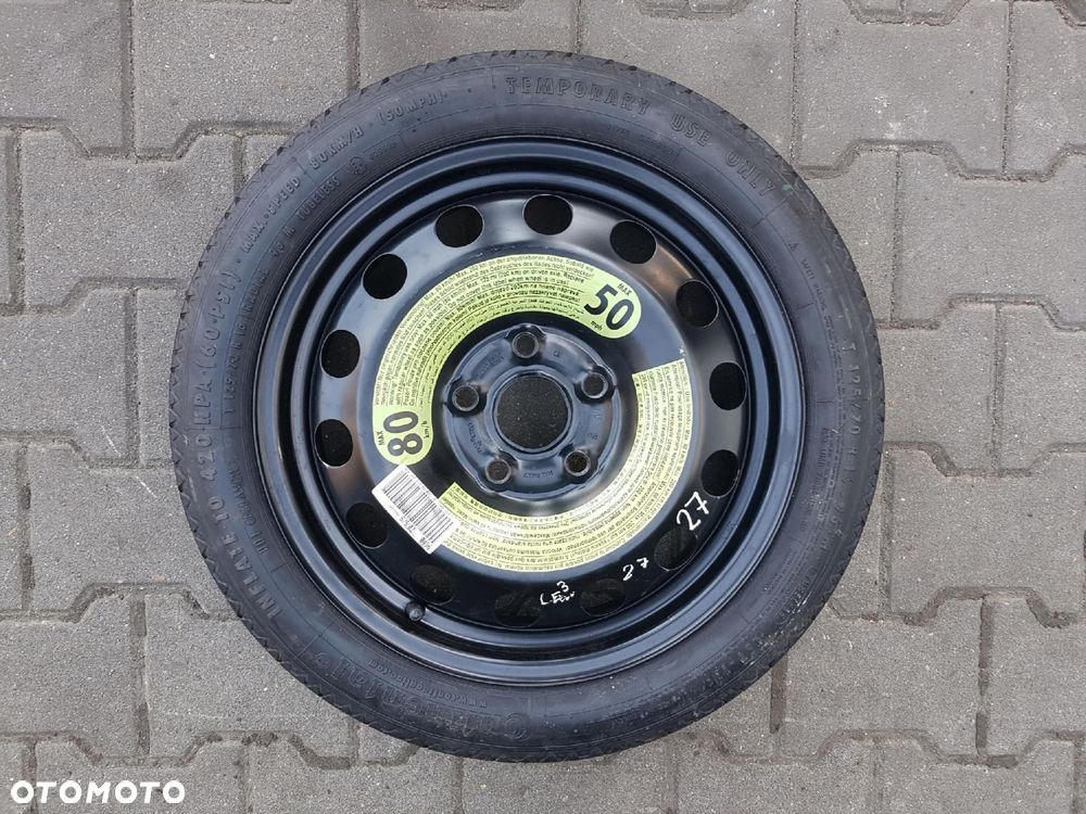 SEAT LEON III 3 5F 12-20r VW GOLF 7 A3 8V KOŁO DOJAZDOWE 16 5X112 - 1