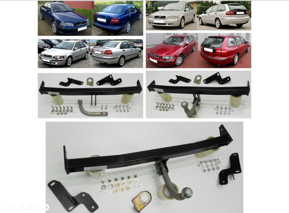 Nowy Kompletny Hak Holowniczy + Kula OCYNK Ocynkowany do Volvo V 40 Kombi + S 40 Sedan od 1995 do 2004 GWARANCJA HIT - 5