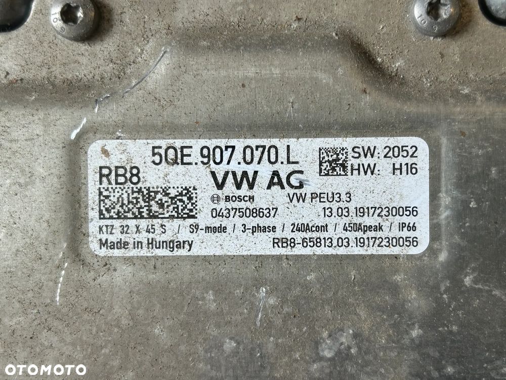 STEROWANIE ELEKTRYCZNE ŁADOWARKA PRĄDNICA BATERII VW 5QE907070L - 2