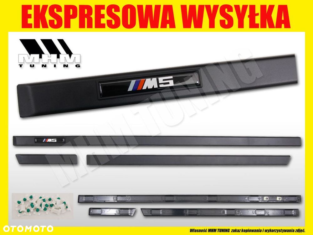LISTWA LISTWY KPL 6SZTUK BOCZNE DRZWI BŁOTNIK BMW 5 E39 M5 M PAKIET LOOK - 2