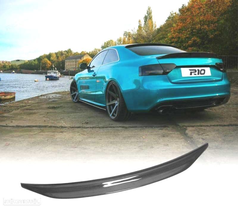 AILERON SPOILER AUDI A5 COUPE 07-16 LOOK RS5 CARBONO - 1