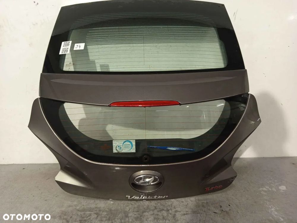 ! KLAPA TYŁ TYLNA BAGAŻNIKA DO HYUNDAI VELOSTER SZARY N9S - 1