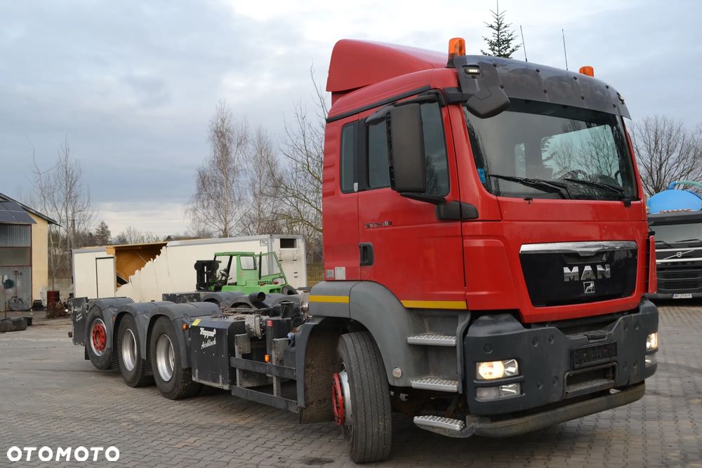 MAN TGS 35.480 8x4 4 OŚ SKRĘTNA RAMA DŁ. 7.9 m PRZYSTAWKA MOCY - 2