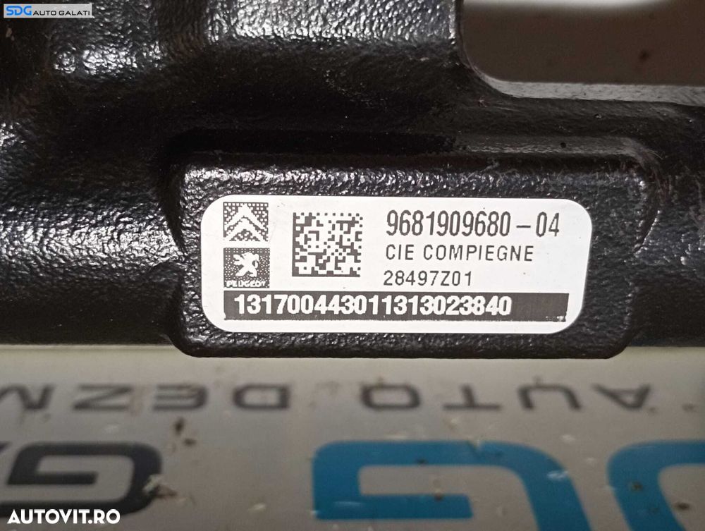 Rampa Presiune Injectie Injectoare Peugeot 308 1.6 HDI 2007 - 2015 Cod 28497Z01 9681909680 [M5682] - 3