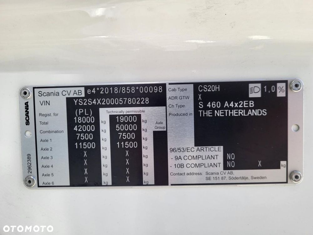 Scania S 460 A4x2EB Mega NOWE OPONY - 11