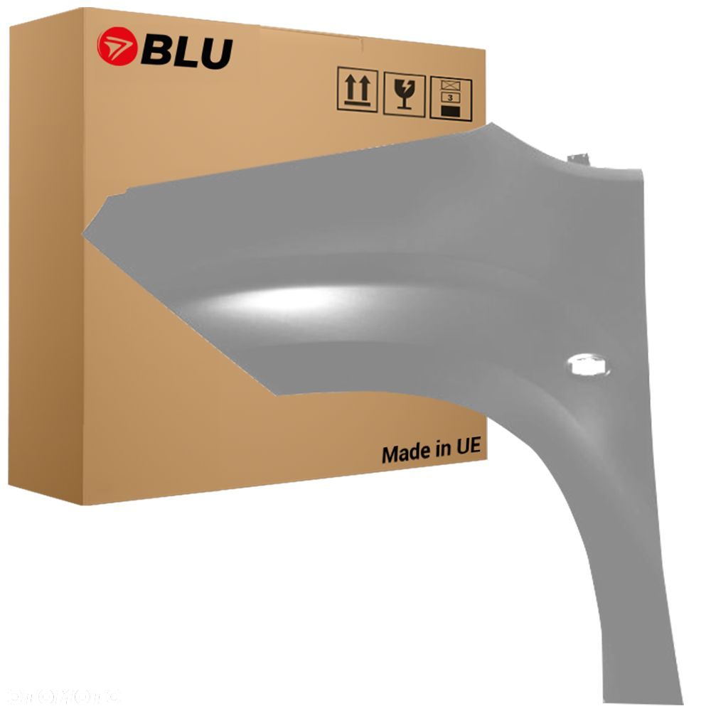 BLU Błotnik PEUGEOT PARTNER III 3 EZR lewy szary 2018-2023 przód Gris Aluminium - 1