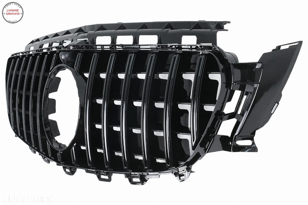 Grila Centrala Mercedes E-Class W213 S213 C238 A238 (2016-2019) GT-R Design Negru - livrare gratuita - 2