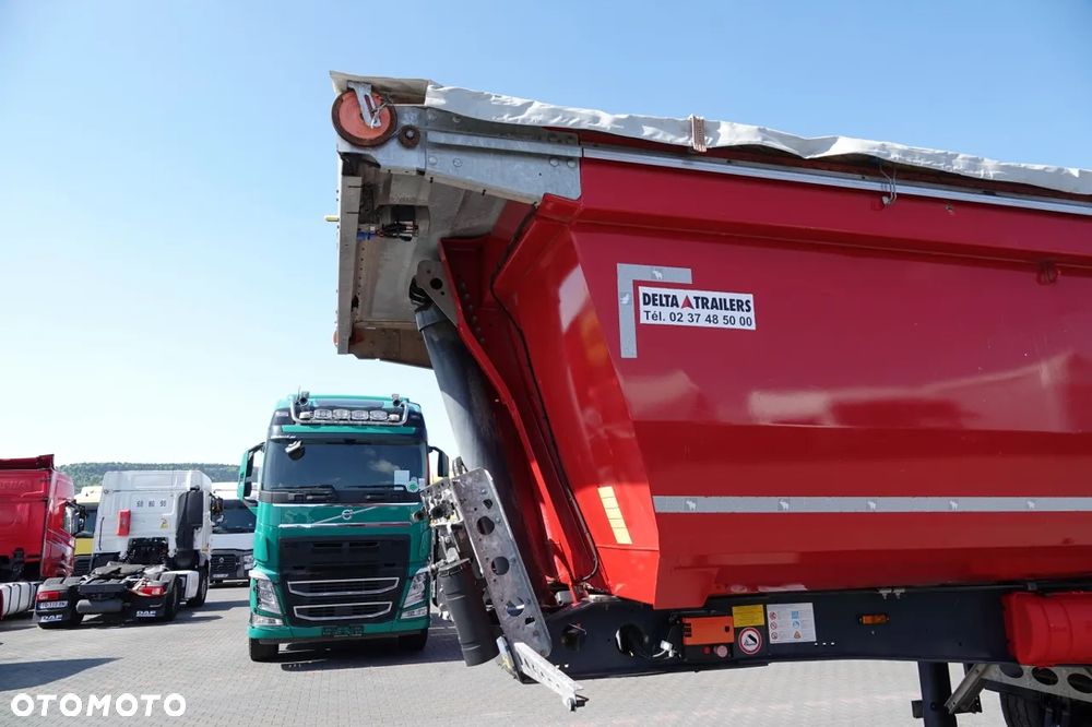 Schmitz Cargobull WYWROTKA / 26 m3 / STALOWA / HYDROKLAPA / OŚ PODNOSZONA / AUTOMATYCZNIE ZSUWANA PLNADEKA / SPROWADZONA - 17