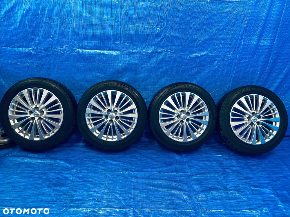 KOŁA KOŁO 18 FELGA ALUMINIOWE ALUSY 18" x 7,5J  5X108 ; 65,1mm ET49 KOMPLET ; OPONY ZIMOWE ZIMA BRIDGESTONE ; OPEL GRANDLAND X ASTRA L ZAFIRA LIFE ; CITROEN C4 C5 C6 ; PEUEGOT 407 508 605 607 3008 5008 ORYGINAŁ OPEL - 1