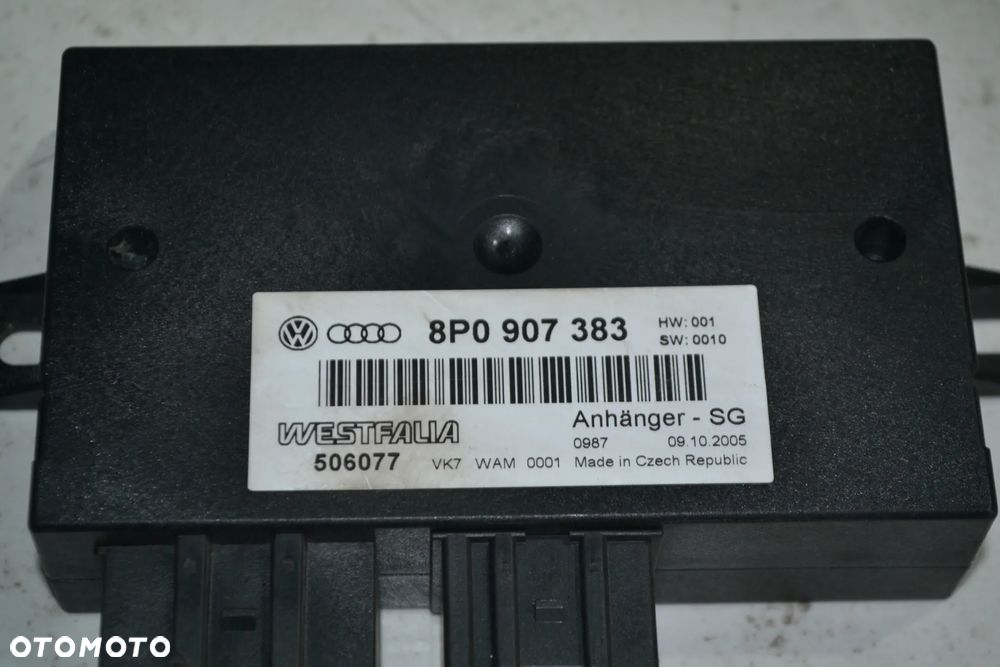 VW AUDI SEAT SKODA MODUŁ STEROWNIK HAKA HOLOWNICZEGO 8P0907383 - 2
