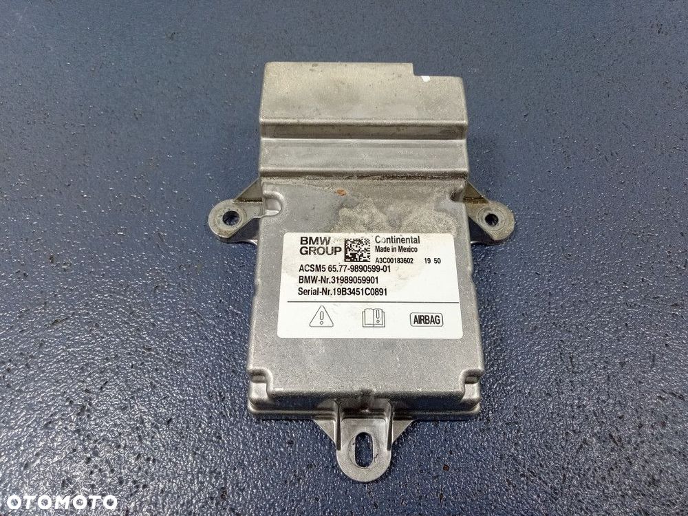 BMW X5 G05 DESKA KONSOLA PODUSZKI PASY HUD EU - 12