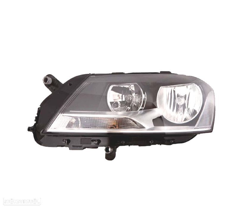 FAROL ESQ PARA VOLKSWAGEN VW PASSAT 10-14 FUNDO PRETO - 1