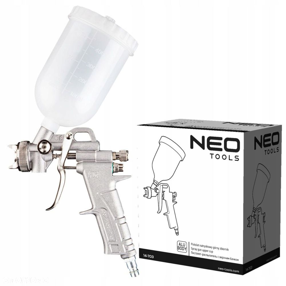 NEO PISTOLET NATRYSKOWY GÓRNY ZBIORNIK 0.5 L 1.4MM - 7