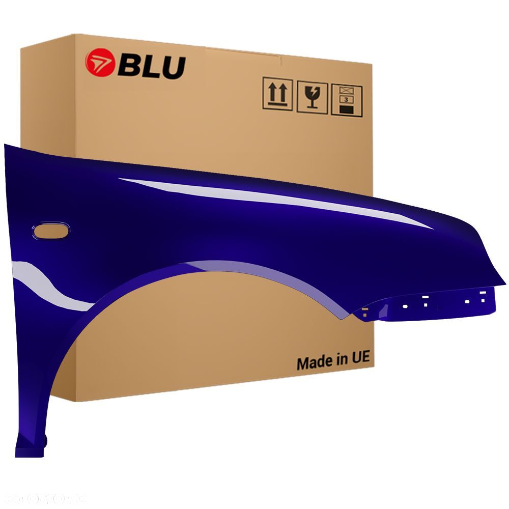 BLU Błotnik VW GOLF IV 4 LD5Q prawy niebieski 97-06 przód ocynk SchattenBlau - 1