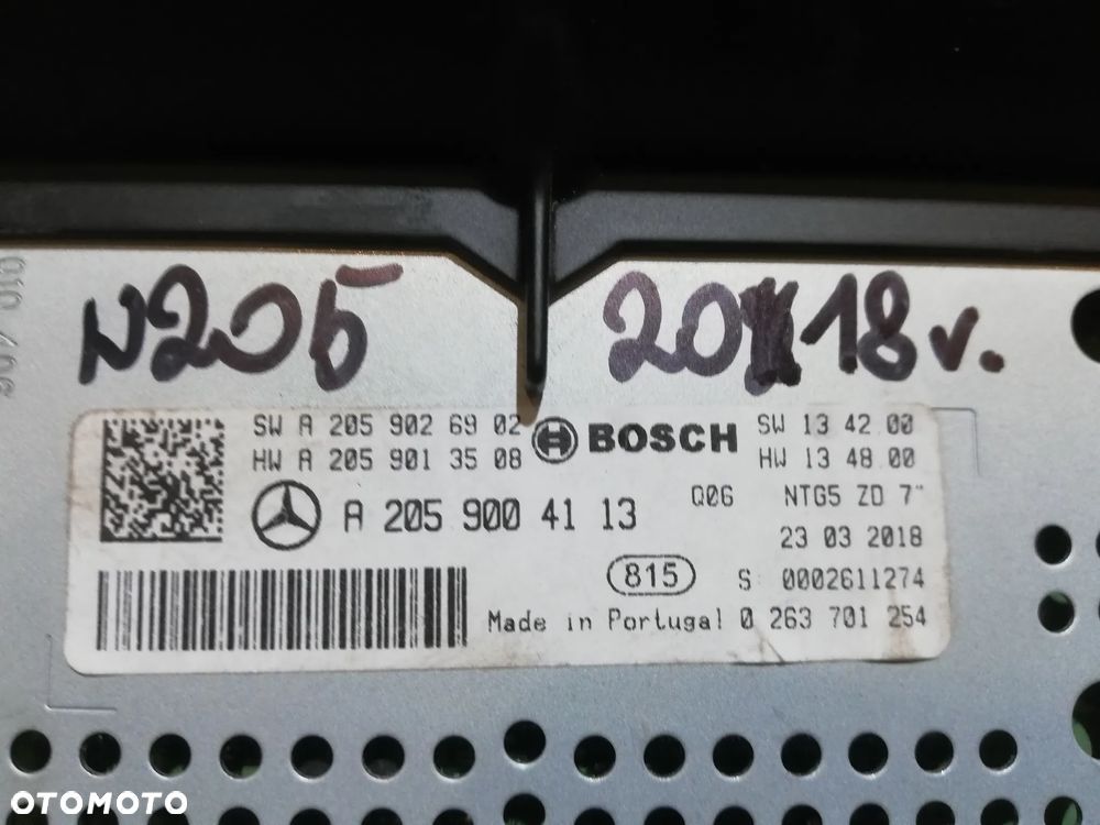 Mercedes-Benz C AMG W205 Wyświetlacz A2059004113 - 3