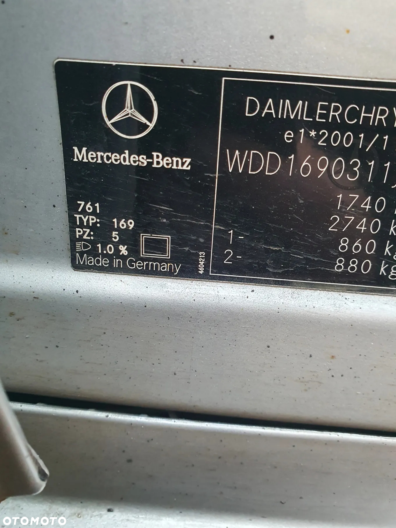 Przepiękna a klasa w169 Lift lampa błotnik maska prawa lewa tył przód drzwi klapa silnik skrzynia alternator - 6