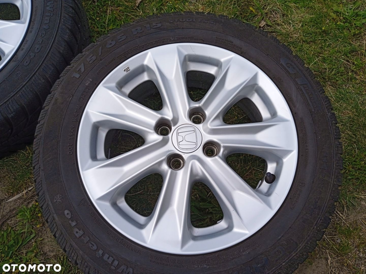 Felgi aluminiowe 4x100 Honda Insight JAzz Opony zimowe 8 mm. - 5