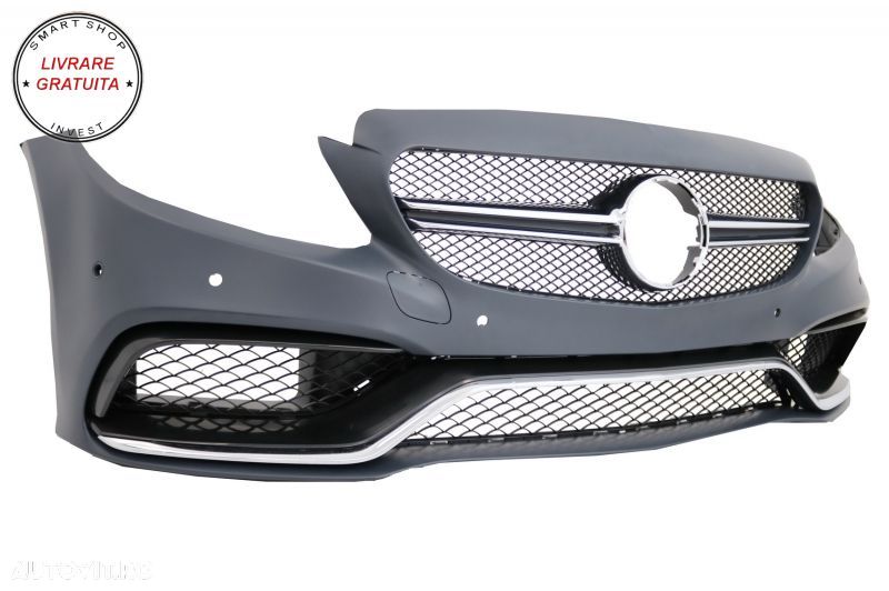 Pachet Exterior Complet si Faruri Full LED Mercedes Clasa C W205 Sedan (2014-2018)- livrare gratuita - 3
