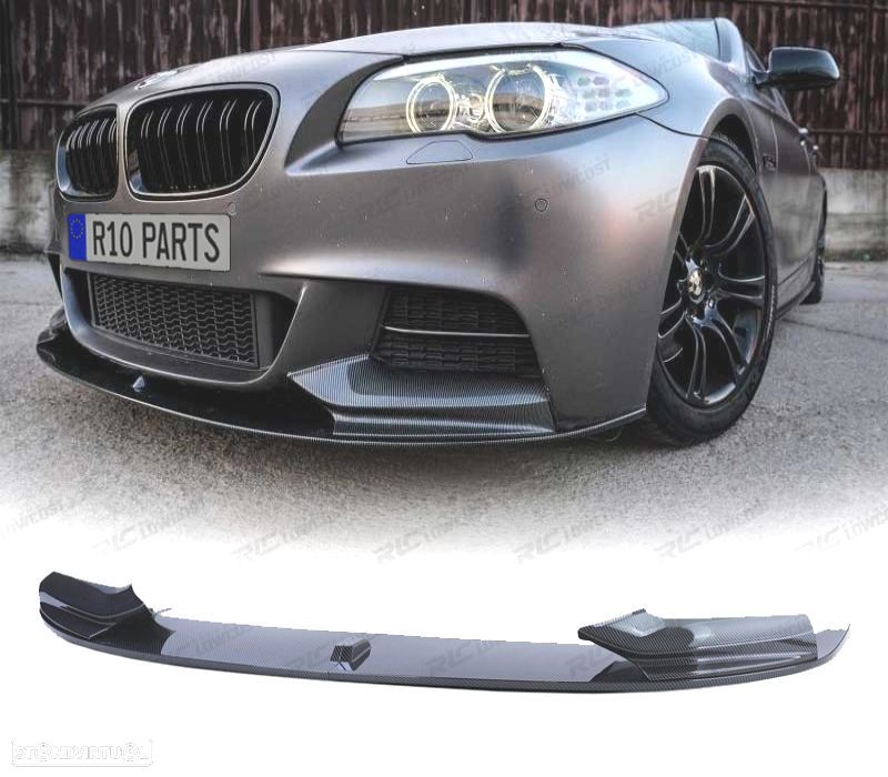 SPOILER LIP FRONTAL BMW F10 F11 10- LOOK M PERFORMANCE CARBONO - 1
