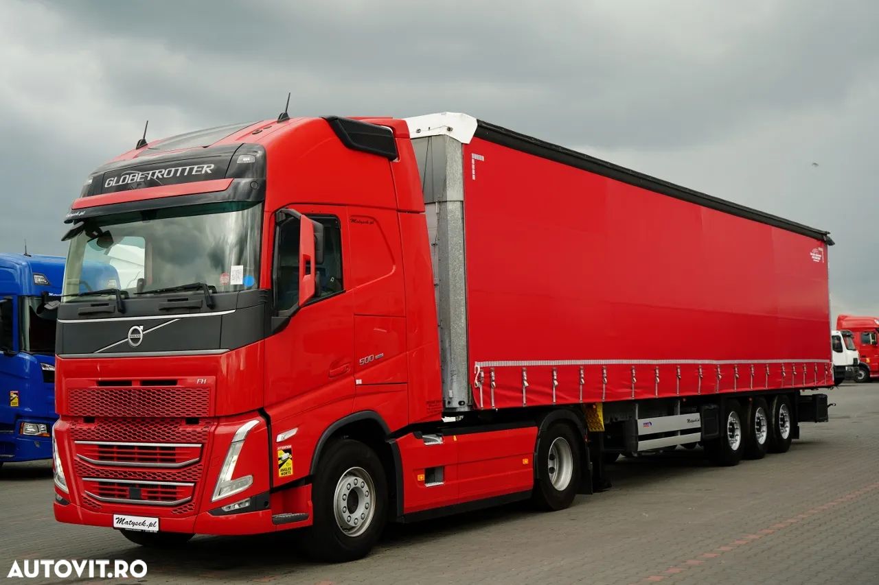 Volvo FH 500 / I-SAVE / XXL / I-PARK COOL / MODEL NOU / ANVELOPE 100% / + CORTINĂ STANDARD SCHMITZ / PUNTE RABATABILĂ / ACOPERIȘ RABATABIL / 2022 / DUPĂ CONTRACTUL DE SERVICE GOLD - 1