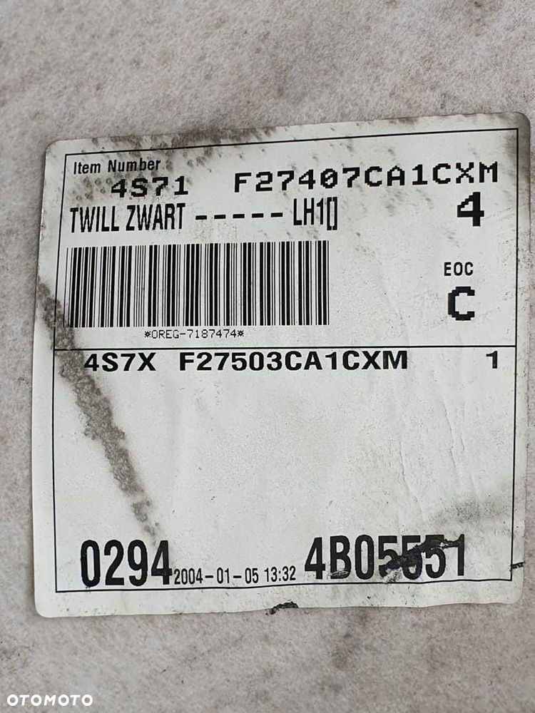 TAPICERKA BOCZEK DRZWI LEWY TYŁ FORD MONDEO MK3 4S71-F27407-CA - 7