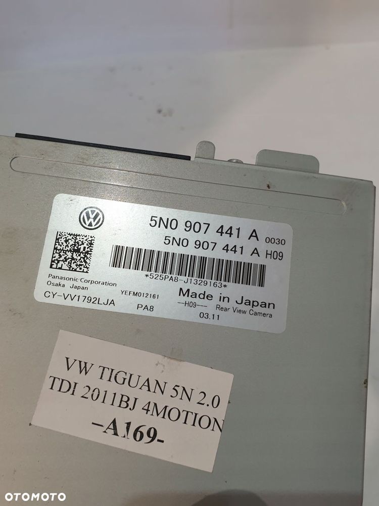 moduł sterownik kamery cofania 5n0907441a vw tiguan 5n fl 11r 2.0 tdi - 5