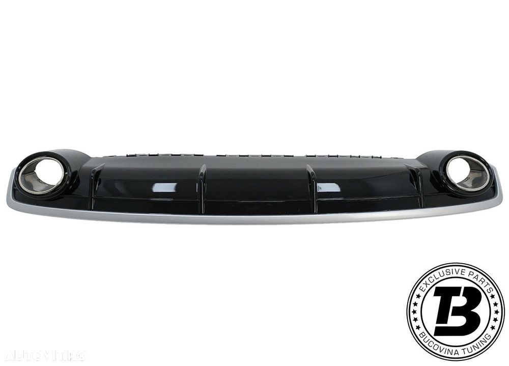 Difuzor Bara Spate cu Ornamente compatibil cu Audi Q7 4M S-Line RSQ7 Design - 5