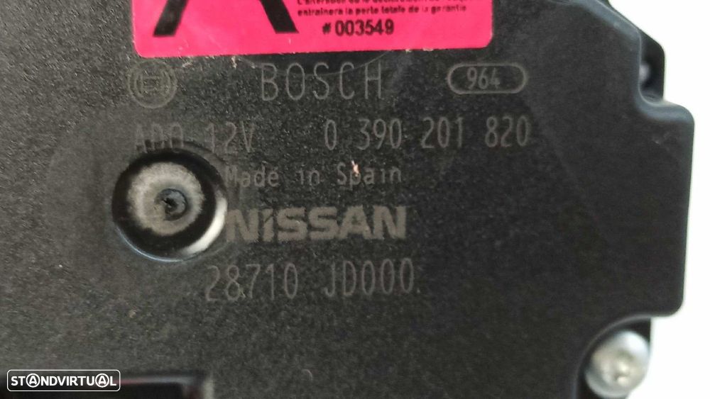 MOTOR LIMPA-VIDROS TRASEIRO NISSAN QASHQAI (J10) ACENTA - 3