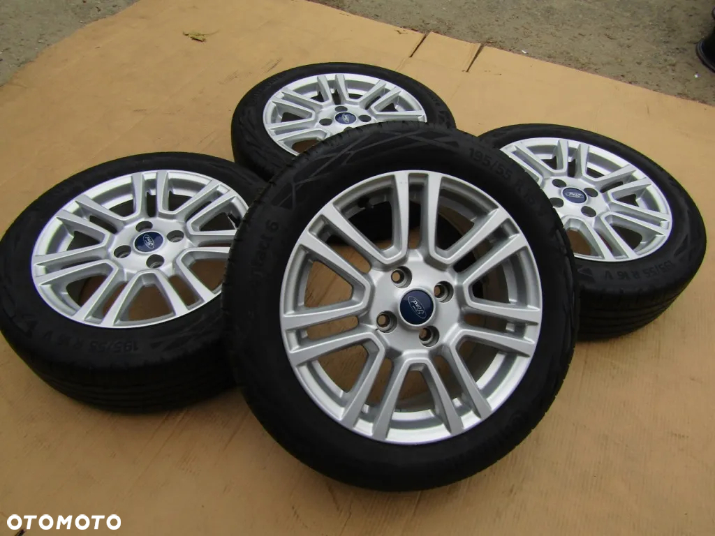 4x Felgi Koła 16 Ford KA + Plus Fusion Focus Fiesta MK7 MK8 + Opony 195/55 - 12