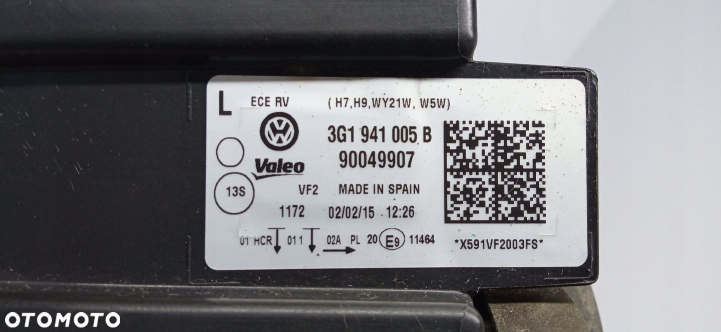 VOLKSWAGEN PASSAT B8 14- LAMPA REFLEKTOR LEWY PRZÓD ZWYKŁA H7 3G1941005B - 10