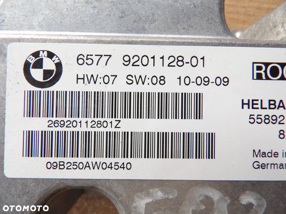 BMW - E93 - MODUŁ , STEROWNIK PODUSZEK POWIETRZNYCH - AIRBAG - 9201128 - 2