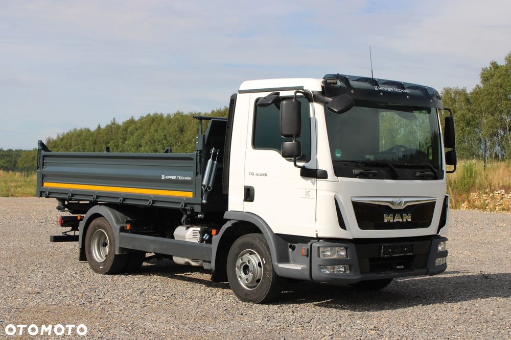 MAN TGL 12.220 12.250 Nowy 3-stronny WYWROT Kiper Wywrotka Manual Klima BLOKADA MOSTU Niski przebieg TGM Atego Midlum Eurocargo LF - 11