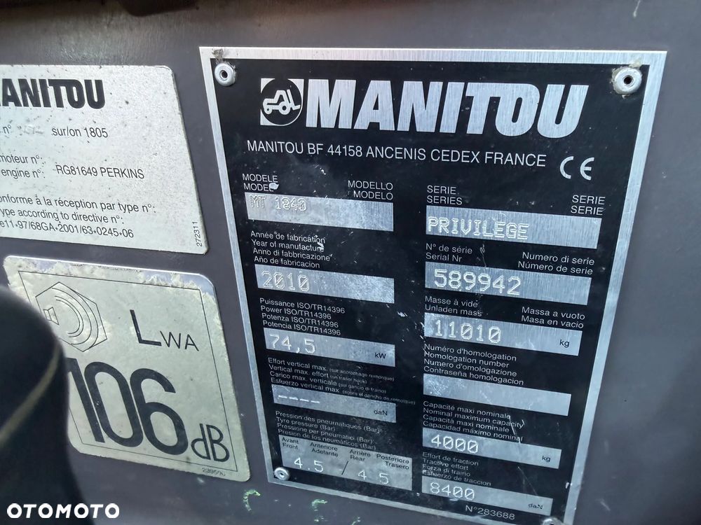Manitou MT1840 - 33