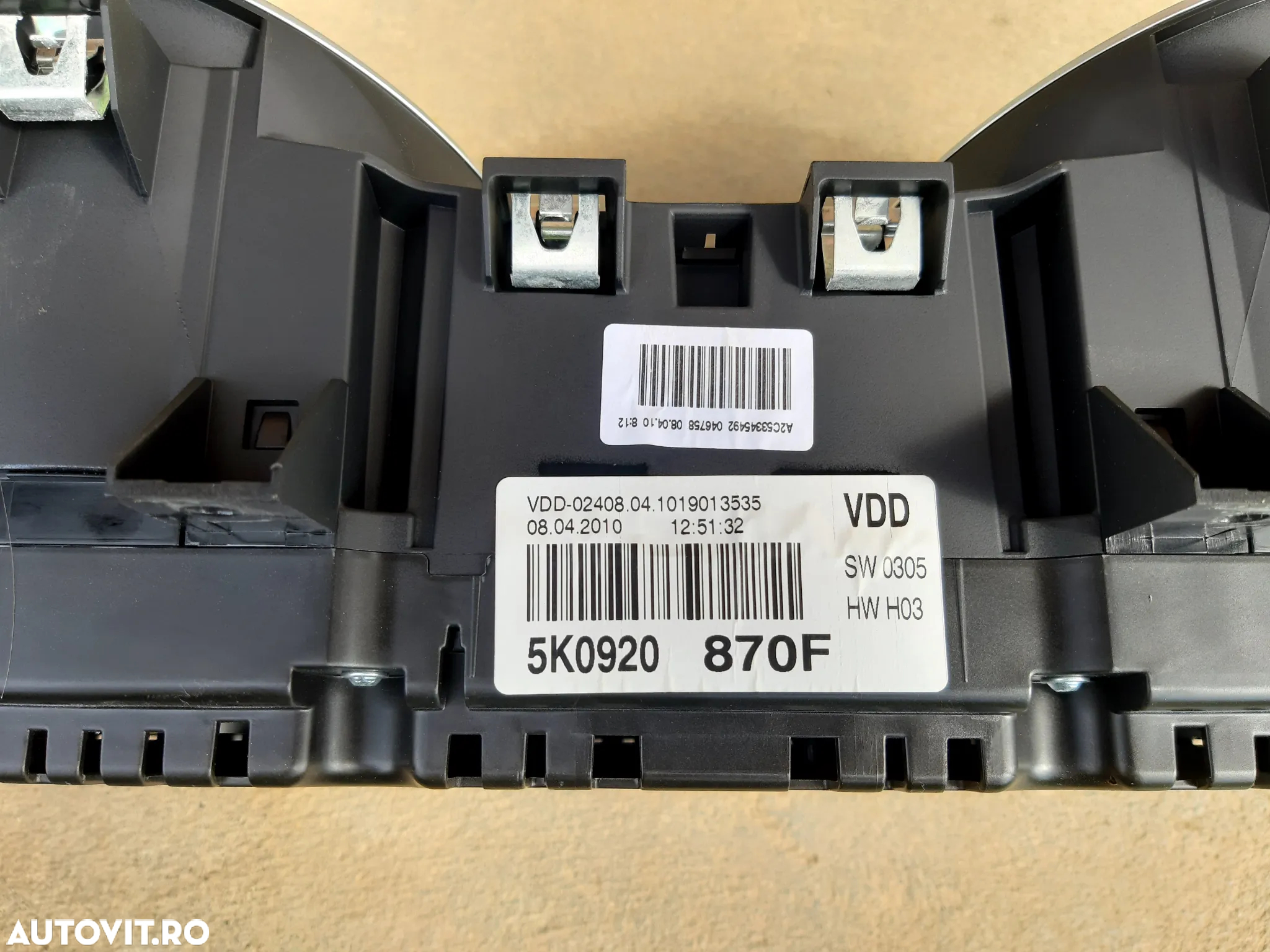 Ceasuri bord maxidot  VW GOLF 6 cod 5K0 920 870F - 2