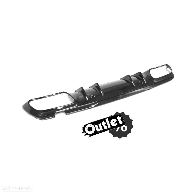 C020150C2 DIFUSOR MERCEDES CLASE C W205 4P 18-21 LOOK AMG PRETO BRILHANTE - 9