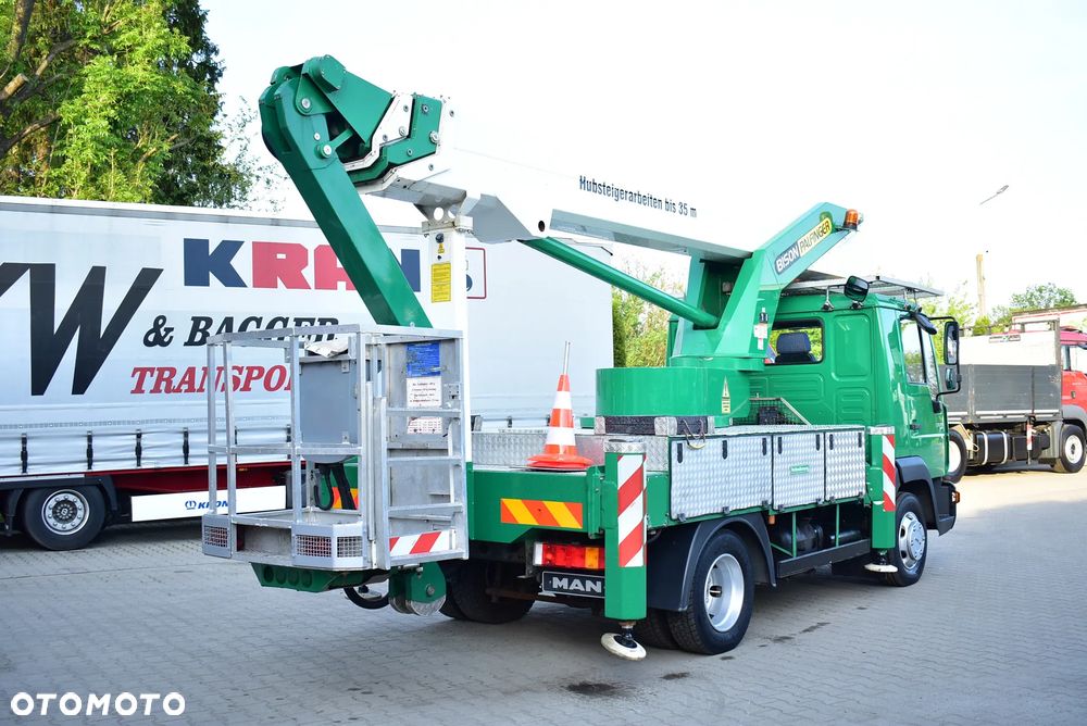 MAN LE 8.180 Zwyżka 28m. / Palfinger Bison TKA 28/ Podnośnik koszowy/ Arbeitsbühne/ Hubsteiger/ Hebebühne  / Sprowadzony z Niemiec ! - 6