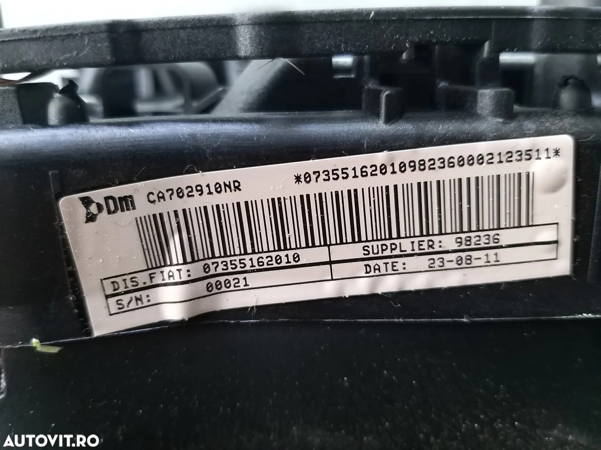 Airbag volan fiat grande punto 199 pa70043042 07355162010 - 3