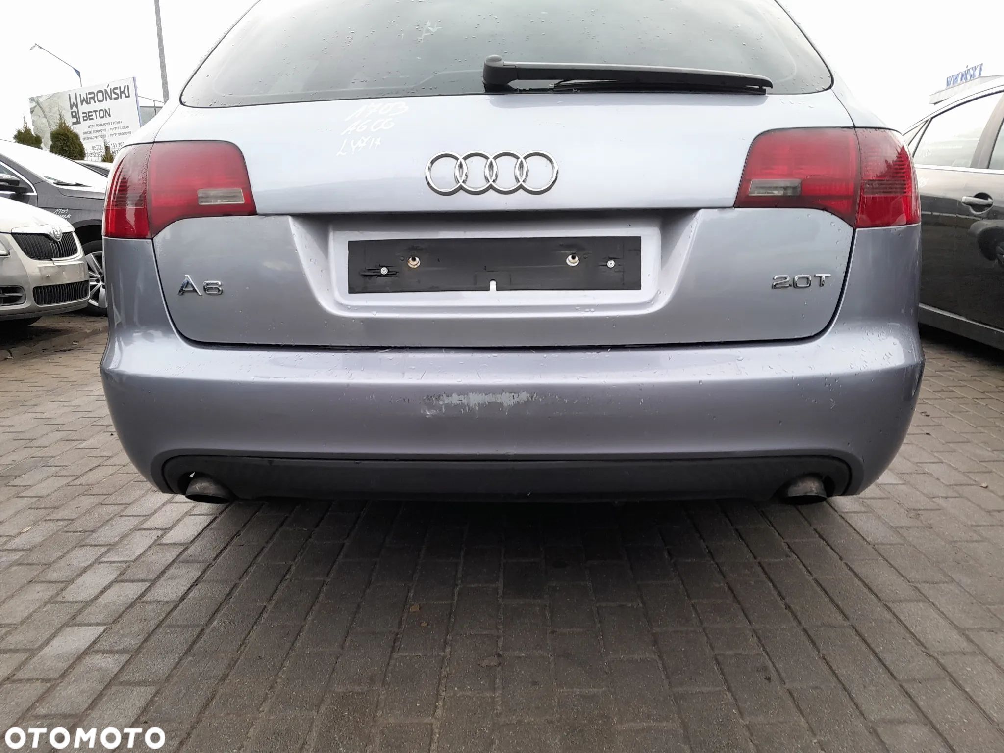 AUDI A6 C6 ZDERZAK TYLNY TYŁ KOMBI KOLOR: LY7H - 1