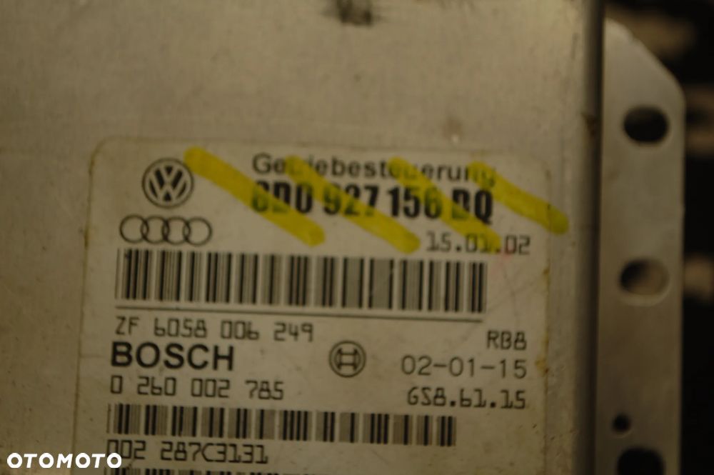 STEROWNIK KOMPUTER SKRZYNI BIEGÓW 8D0927156DQ AUDI A6 C5 2.5 TDI VW PASSAT B5 - 2