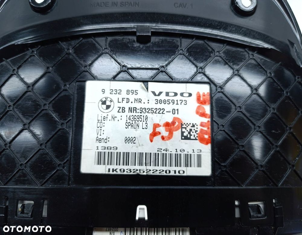 ZEGARY LICZNIK BMW F30 2.0 9232895 - 7
