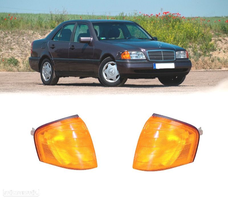 PISCAS FRONTAIS CLASSE C W202 93-00 AMARELOS - 1