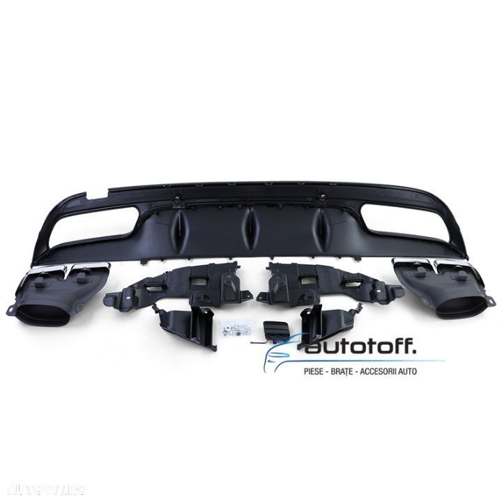 Difuzor bara spate Mercedes W205 C-Class (14-18) AMG Design - 8