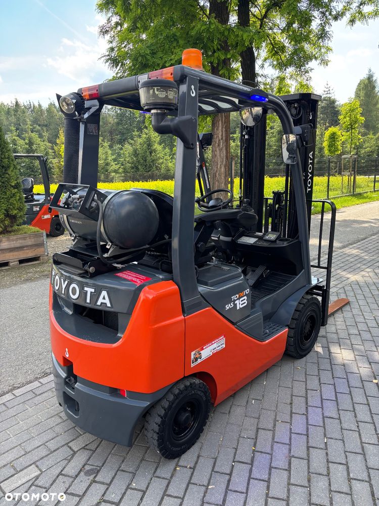 Toyota wózek widłowy 8FGF18 GWARANCJA LPG benzyna triplex możliwa OBROTNICA 44800 NETTO - 6