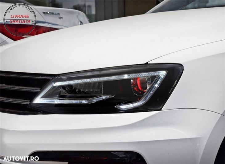 Faruri LED DRL VW Jetta Mk6 VI Non GLI (2011-2017) Semnal Dinamic Secvential Demon- livrare gratuita - 15