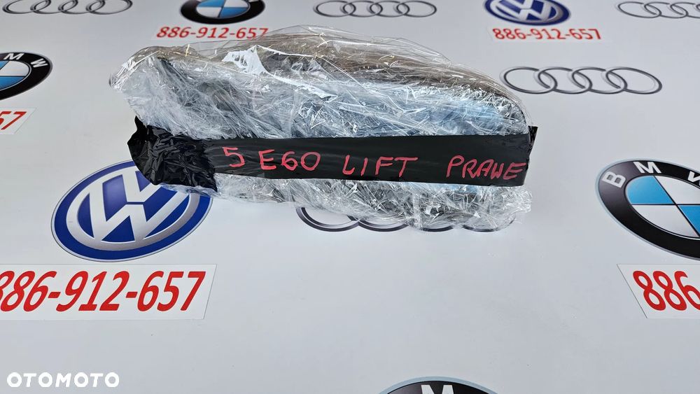 BMW 5 E60 LCI LIFT 2007-2010 Lusterko prawe Pasażera 3 PIN EUROPA LED Titansilber metallic - 10