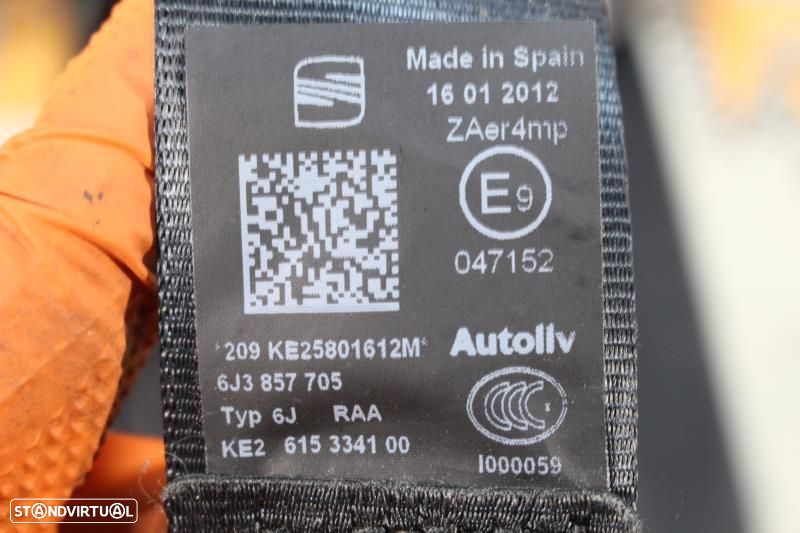 Cintos Frontais Seat Ibiza Iv (6J5, 6P1)  Cinto Da Frente Ibiza 6J De - 8