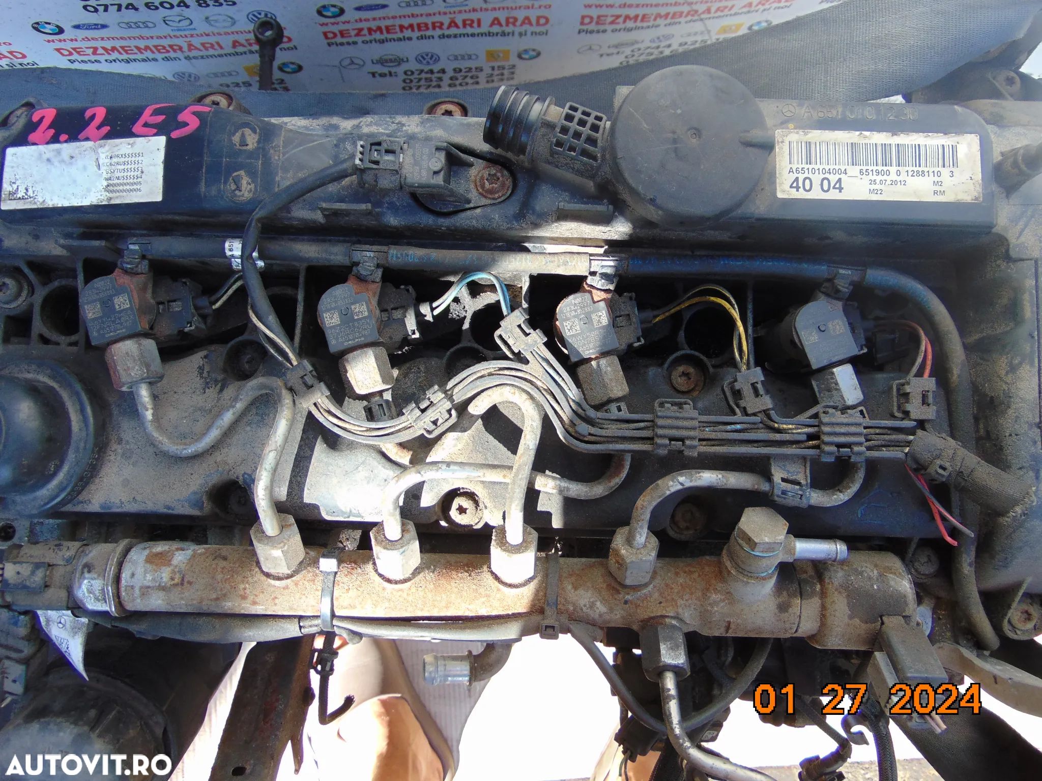 Injectoare Mercedes 2.2 euro 5 sprinter vito viano w369 w906 w212 w204 e class c class cls w166 ml - 1